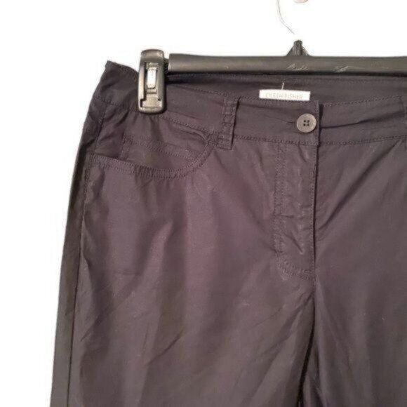Eileen Fisher Women Cotton Cropped Pants X-Small Capris Beachy Zippers Classy - Picture 4 of 8